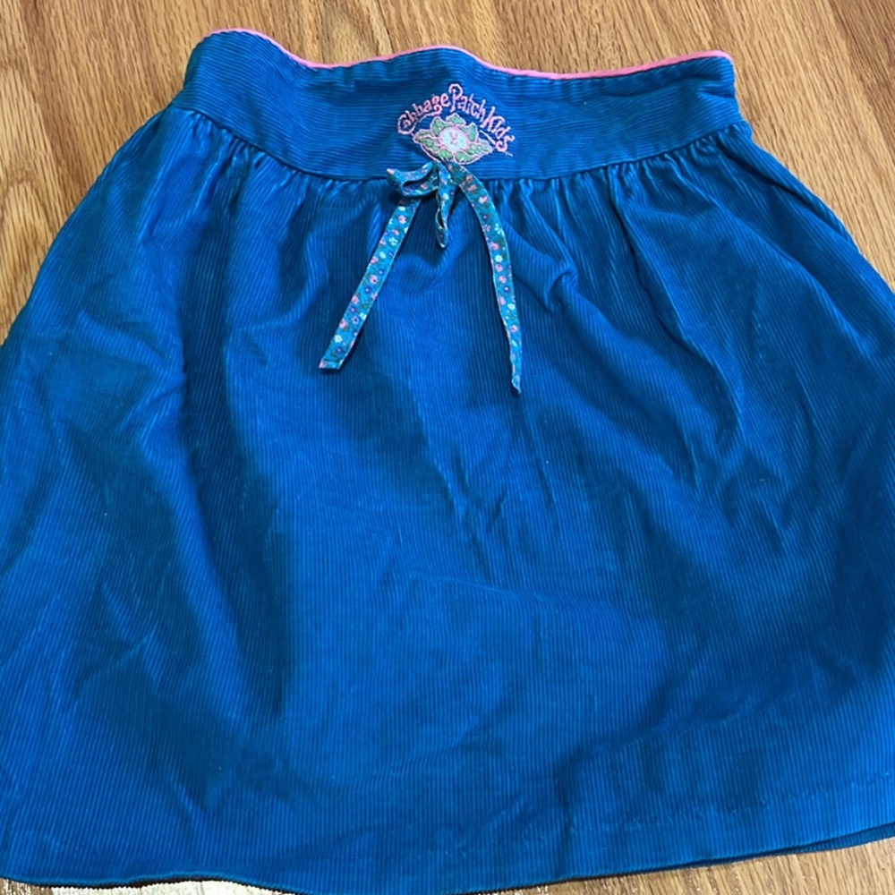 Vintage corduroy teal skirt youth 6